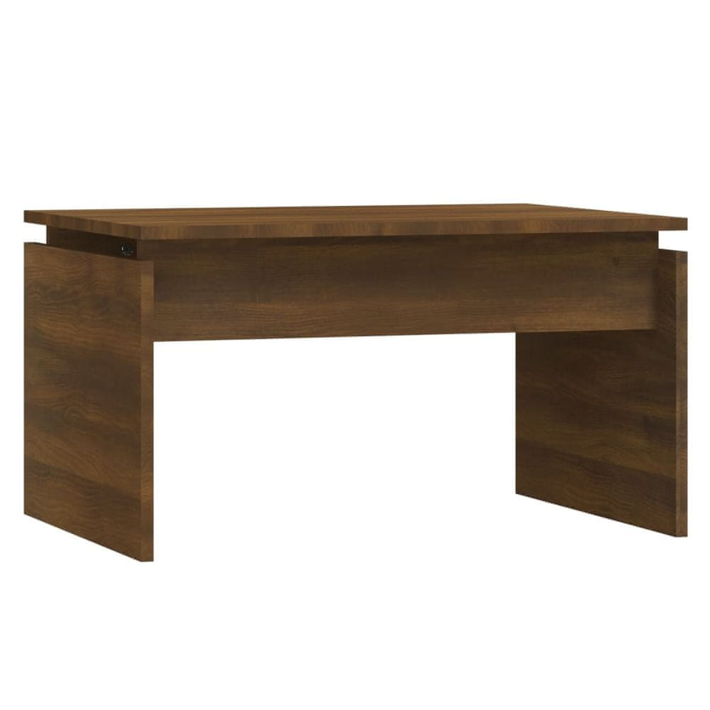 Vidaxl Konferenčný stolík hnedý dub 68x50x38 cm spracované drevo